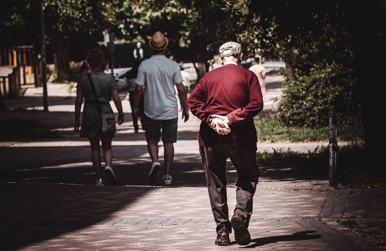 Old man walking