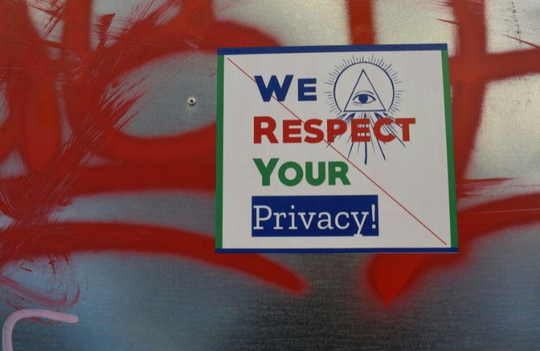 respect privacy sign