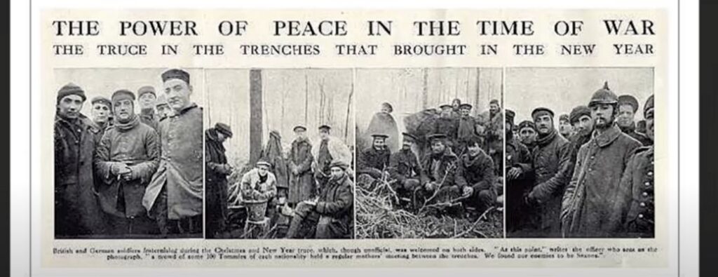 1914 World War Christmas Truce Germans and English