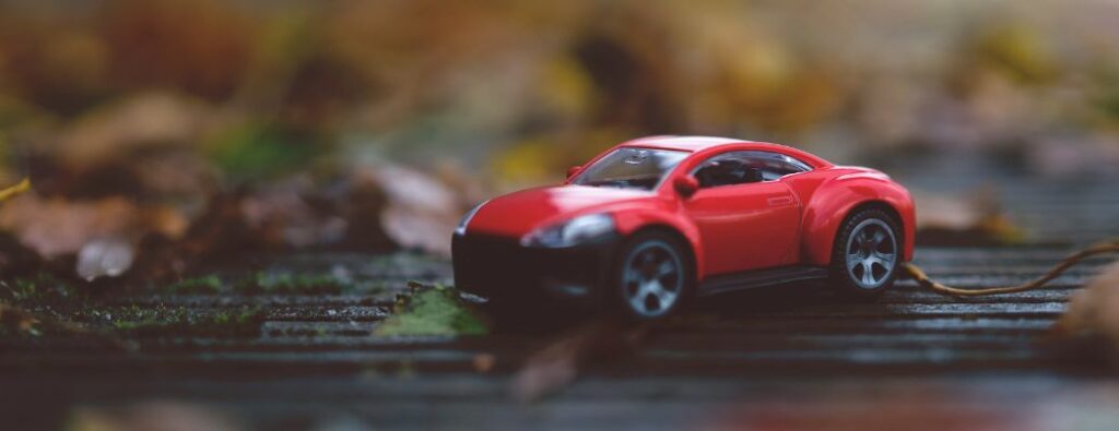 a red toy car