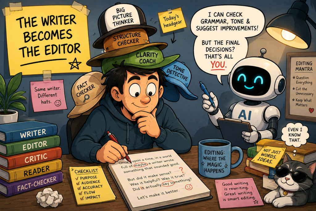 Writer becomes editor